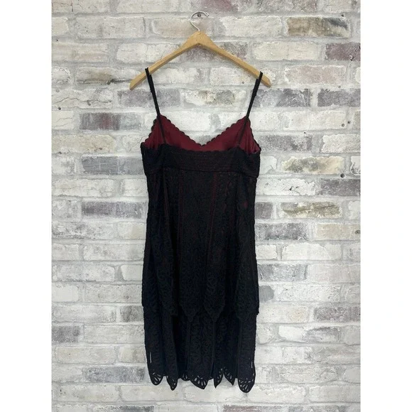 90s crochet dress Vintage 90s Crochet Scarf Hem Mexican Sundress